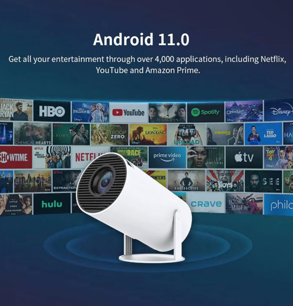 Mini Portable Projector - 4K | HD | Wifi | Bluetooth